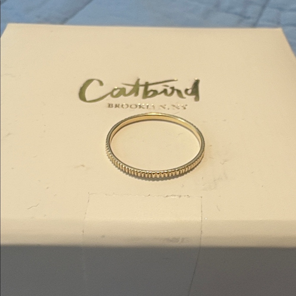 Catbird Jewelry Petite Gold Fountain Ring - Picture 8 of 16